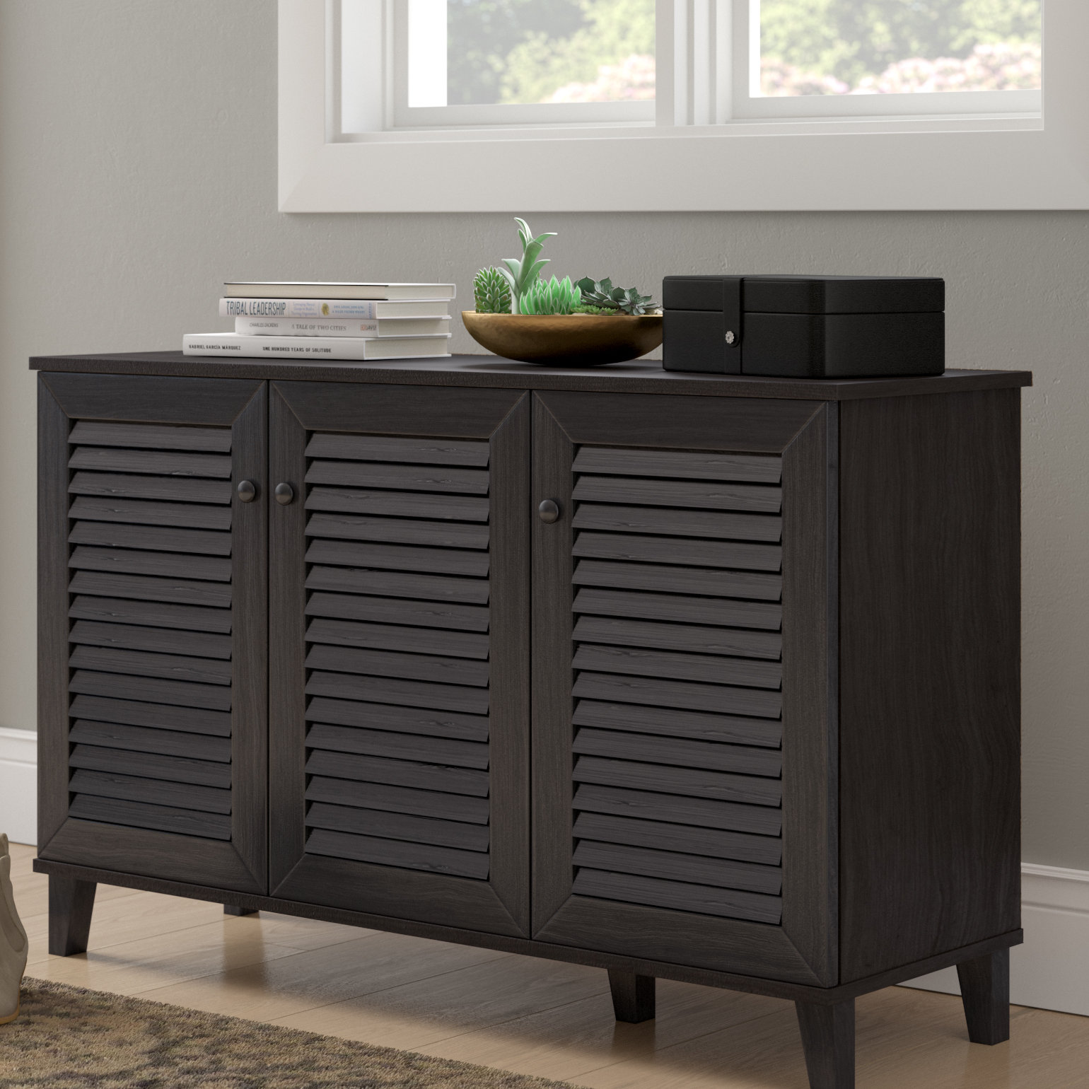 25 Pair Shoe Storage Cabinet