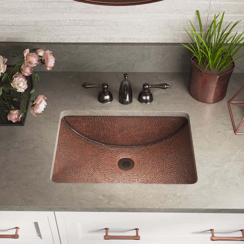 Mrdirect Copper Rectangular Undermount Bathroom Sink With Drain Assembly Reviews Wayfair