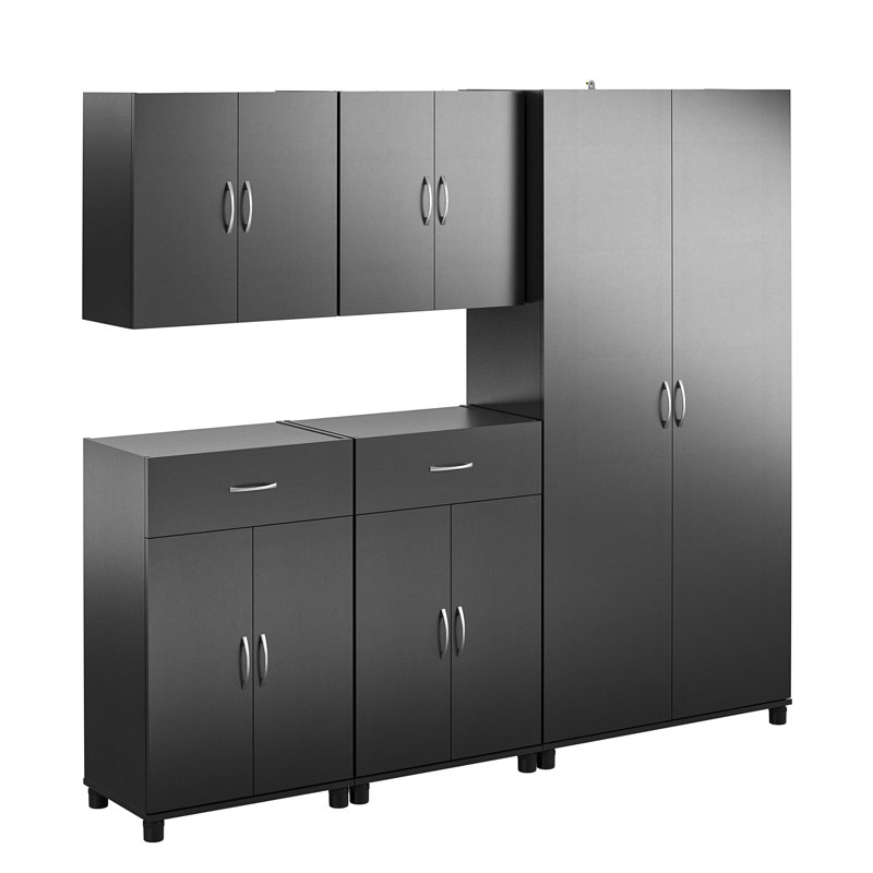 Wayfair Basics Springboro 5 Piece Garage Storage Cabinet System Reviews Wayfair