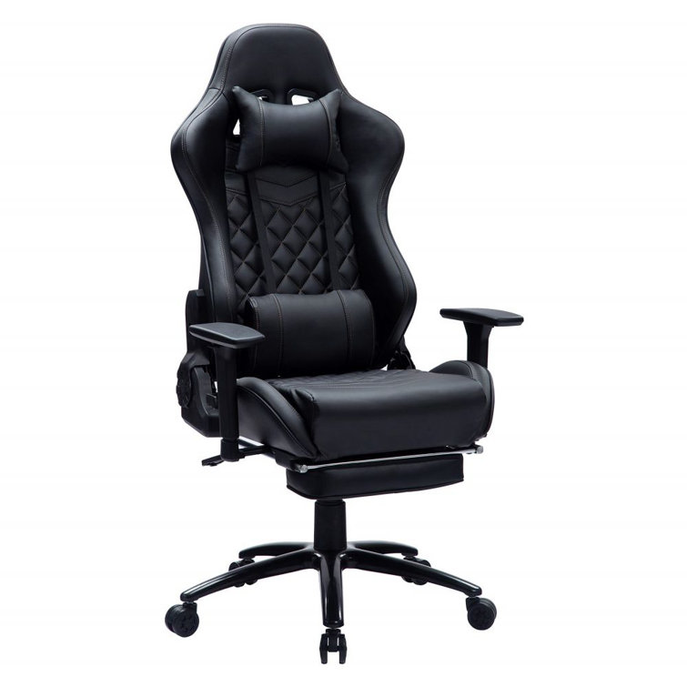 Ergonomic Computer Gaming Chair Massage & Extendable Footrest for Adults Office 