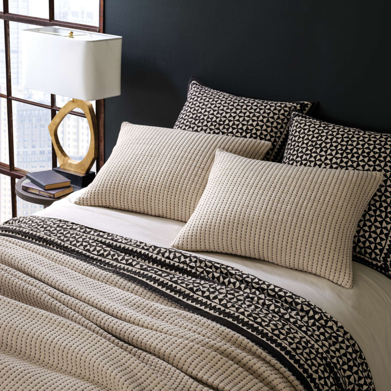 Pine Cone Hill Pick Stitch Matelasse Single Reversible Coverlet
