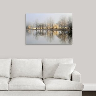 24 by 36 ArtWall Linda Parkers Mirror Lake Placid Chairs Appeelz Removable Graphic Wall Art 