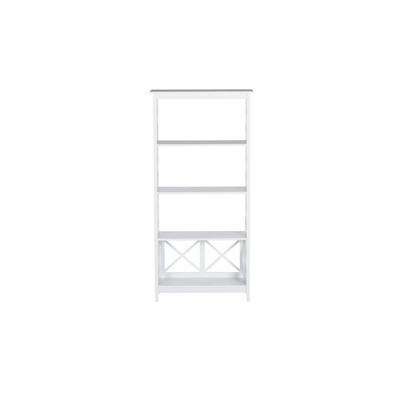 Breakwater Bay Haskins Etagere Bookcase Reviews Wayfair