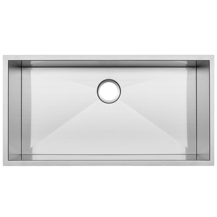 Ticor Sinks Pacific Series 16Gauge Stainless Steel 36" L x 19" W