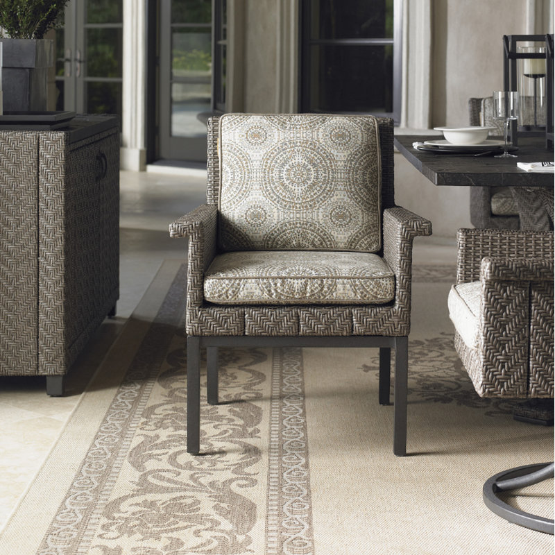 Olive Patio Dining Chair With Cushion