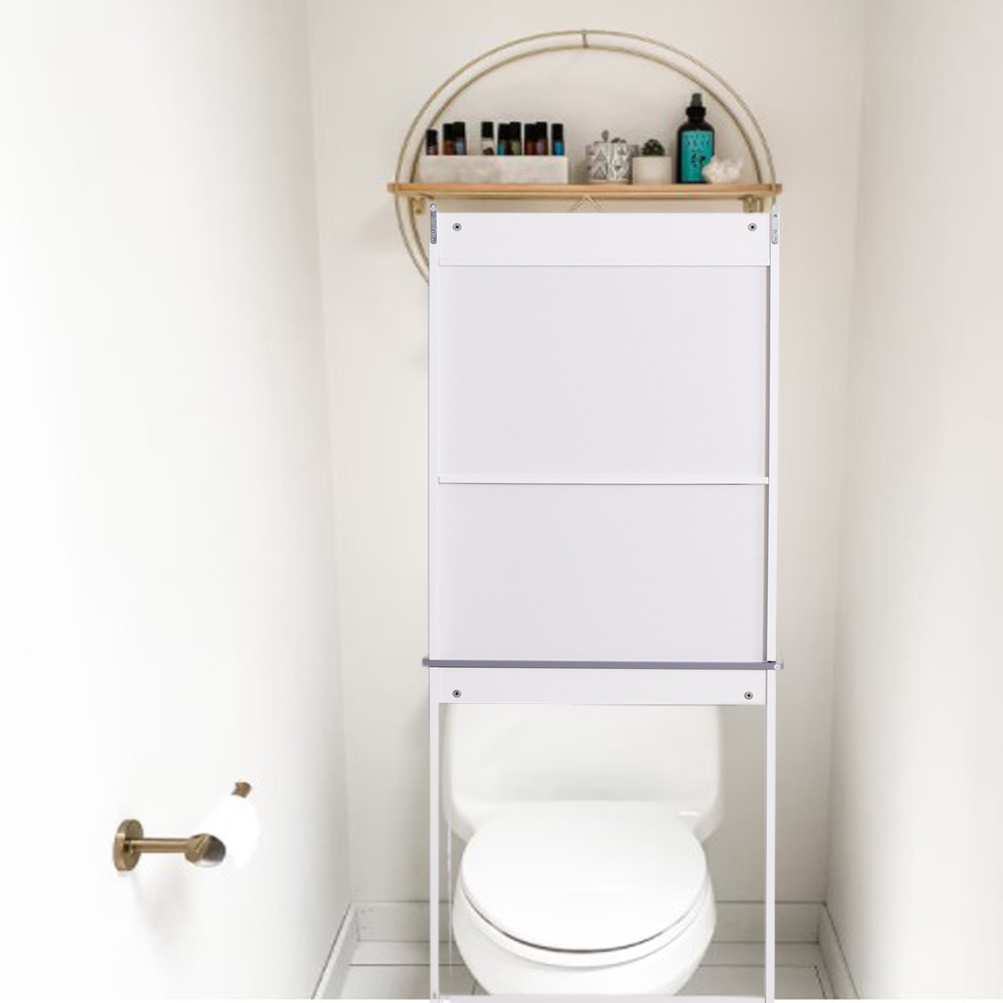 Latitude Run® Wall Mounted OverTheToilet Storage Wayfair