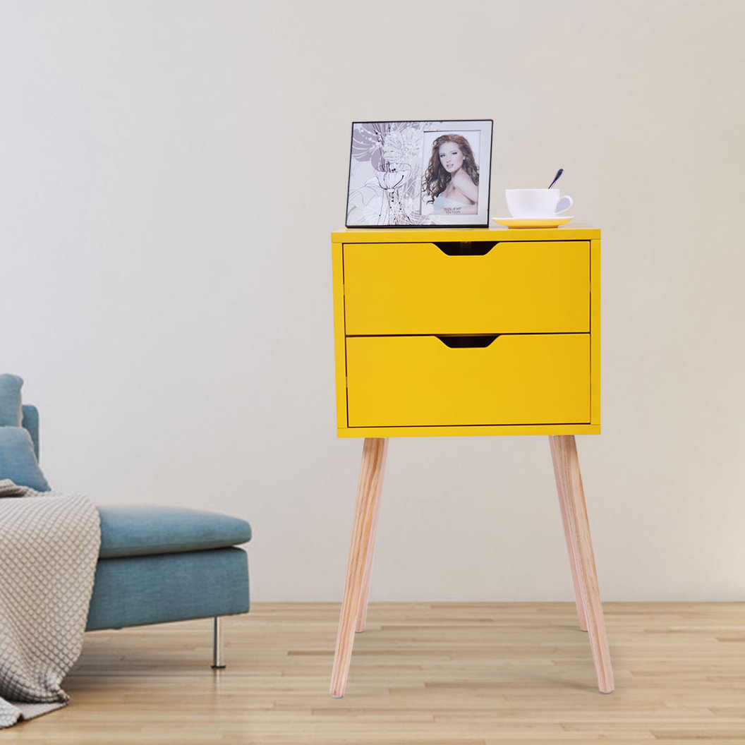 George Oliver Mcguinness 2 Drawer Nightstand Reviews Wayfair