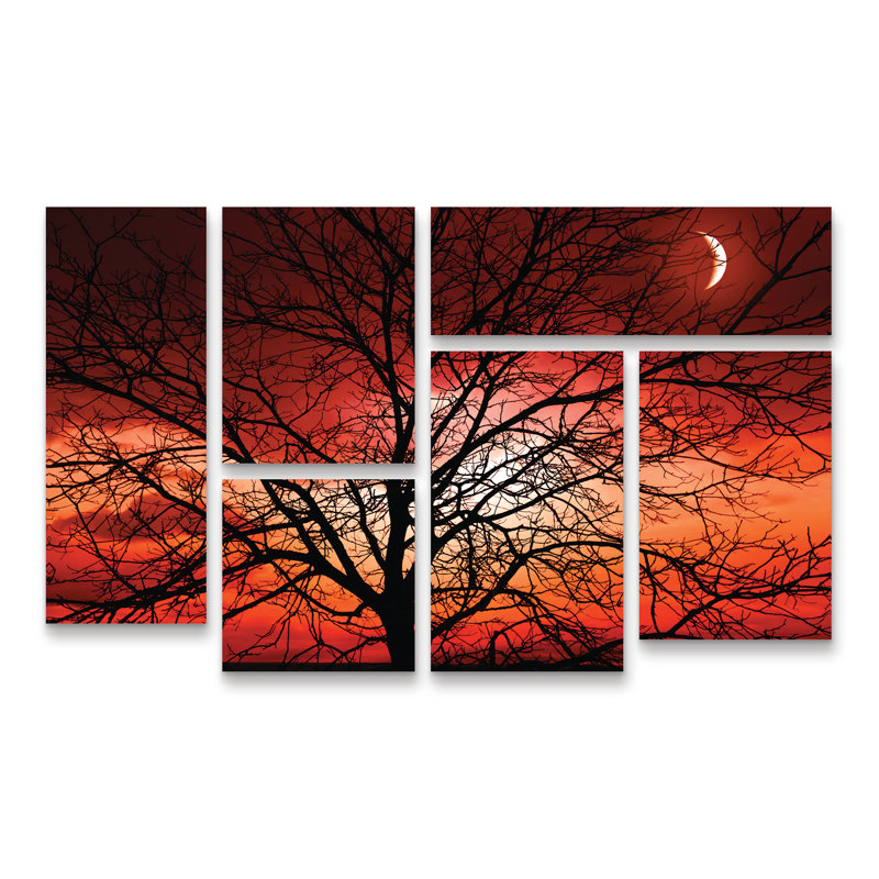 East Urban Home Big Bad Moon Photographic Print Multi Piece Image On Wrapped Canvas Wayfair