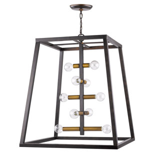 Venetta Open Box 10-Light Square/Rectangle Pendant by