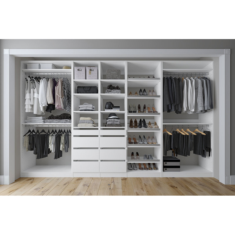 Rebrilliant Babcock 132 W Custom Closet System Wayfair