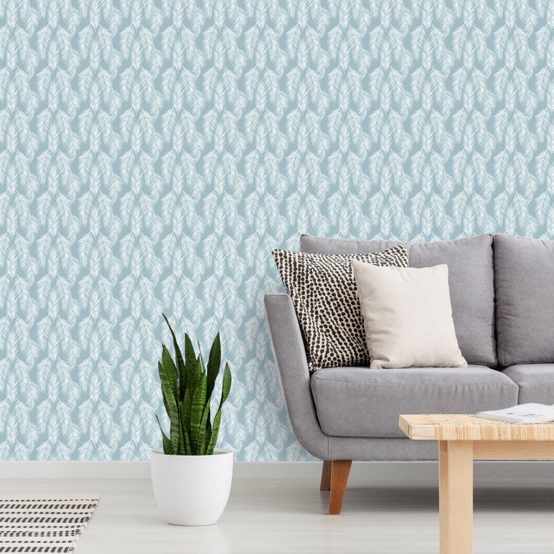 Bungalow Rose Dale Coastal Kitty 48 L X 24 W Paintable Peel And Stick Wallpaper Panel Wayfair