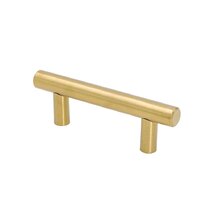Gold Cabinet Pulls Square Cabinet Hardware for Cabinet Cupboard 10'' Hole Centers homdiy 10 Inch Cabinet Handles Brushed Brass Kitchen Cabinet Pulls 6 Pack 