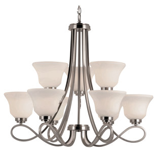 Go to store & view more images Cavallacci 9-Light Shaded Chandelier by Winston Porter