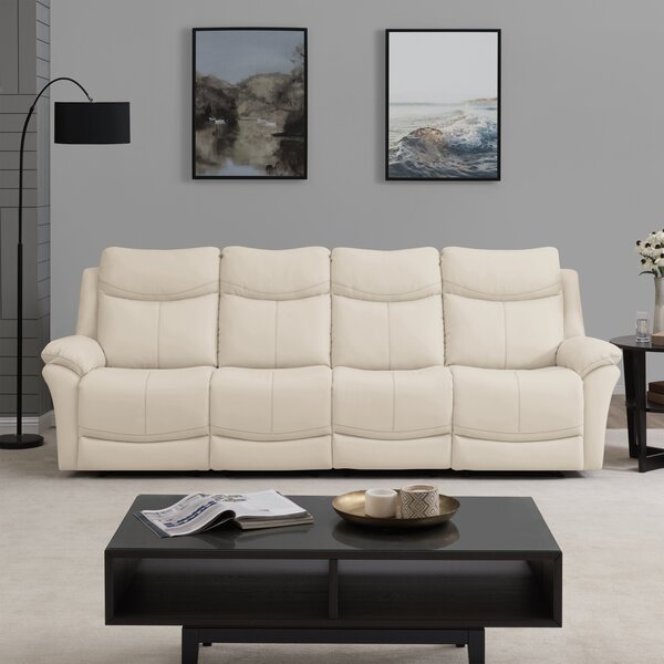 4 seat wall hugger reclining sofa