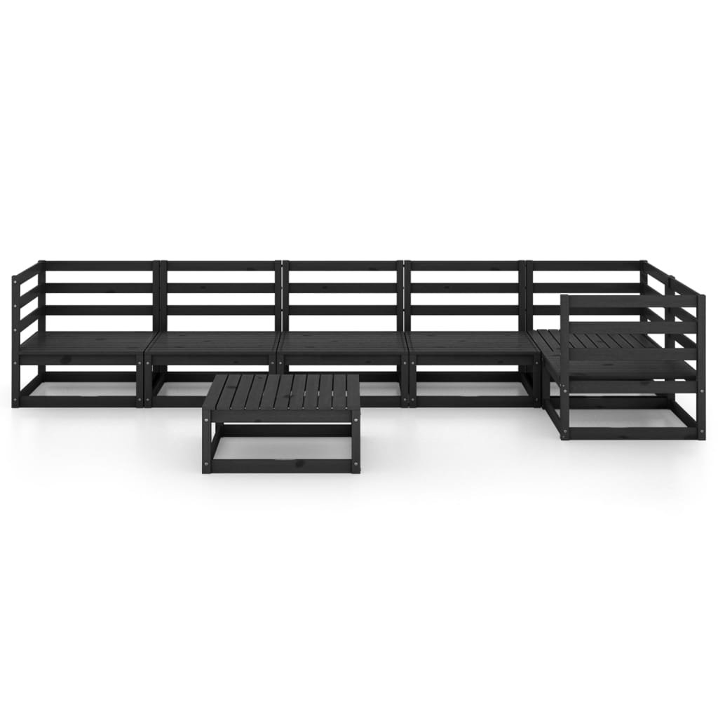 Ebern Designs 6-Sitzer Lounge-Set Dystanie aus Massivholz