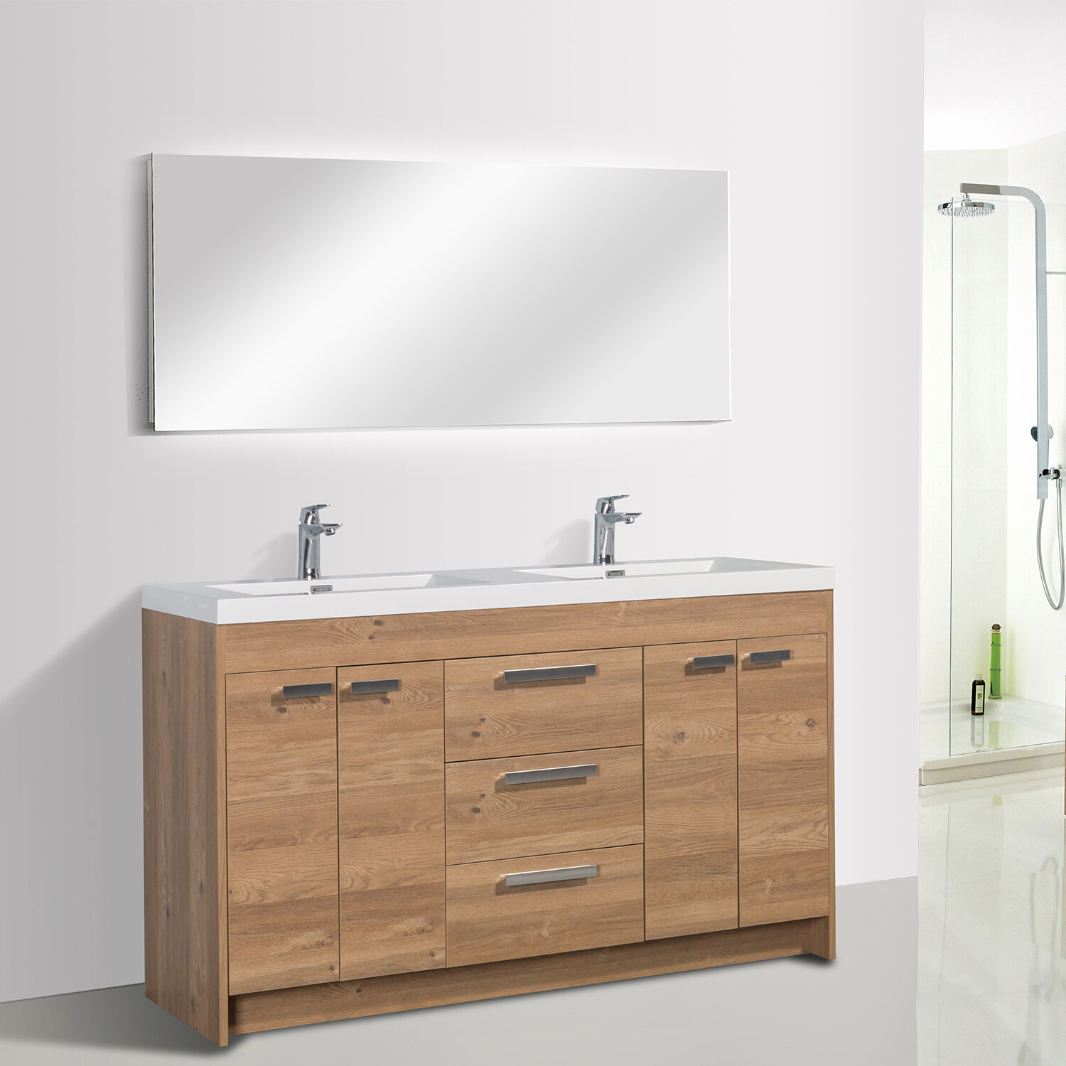 Latitude Run Daggna 60 Double Bathroom Vanity Set Wayfair