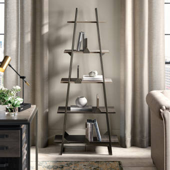 Fc Design 79 H X 31 W Metal Ladder Bookcase Wayfair