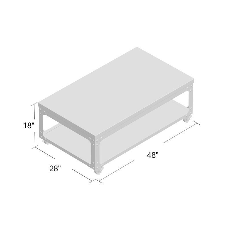 Greyleigh Glastonbury Lift Top Wheel Coffee Table With Storage Reviews Wayfair