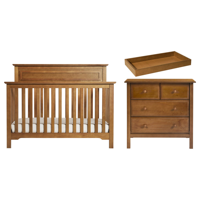 chestnut crib set