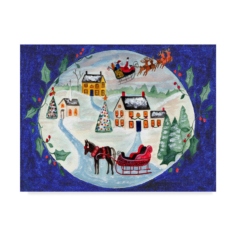 Winston Porter Joy At Christmas Acrylic Painting Print On Wrapped Canvas Wayfair