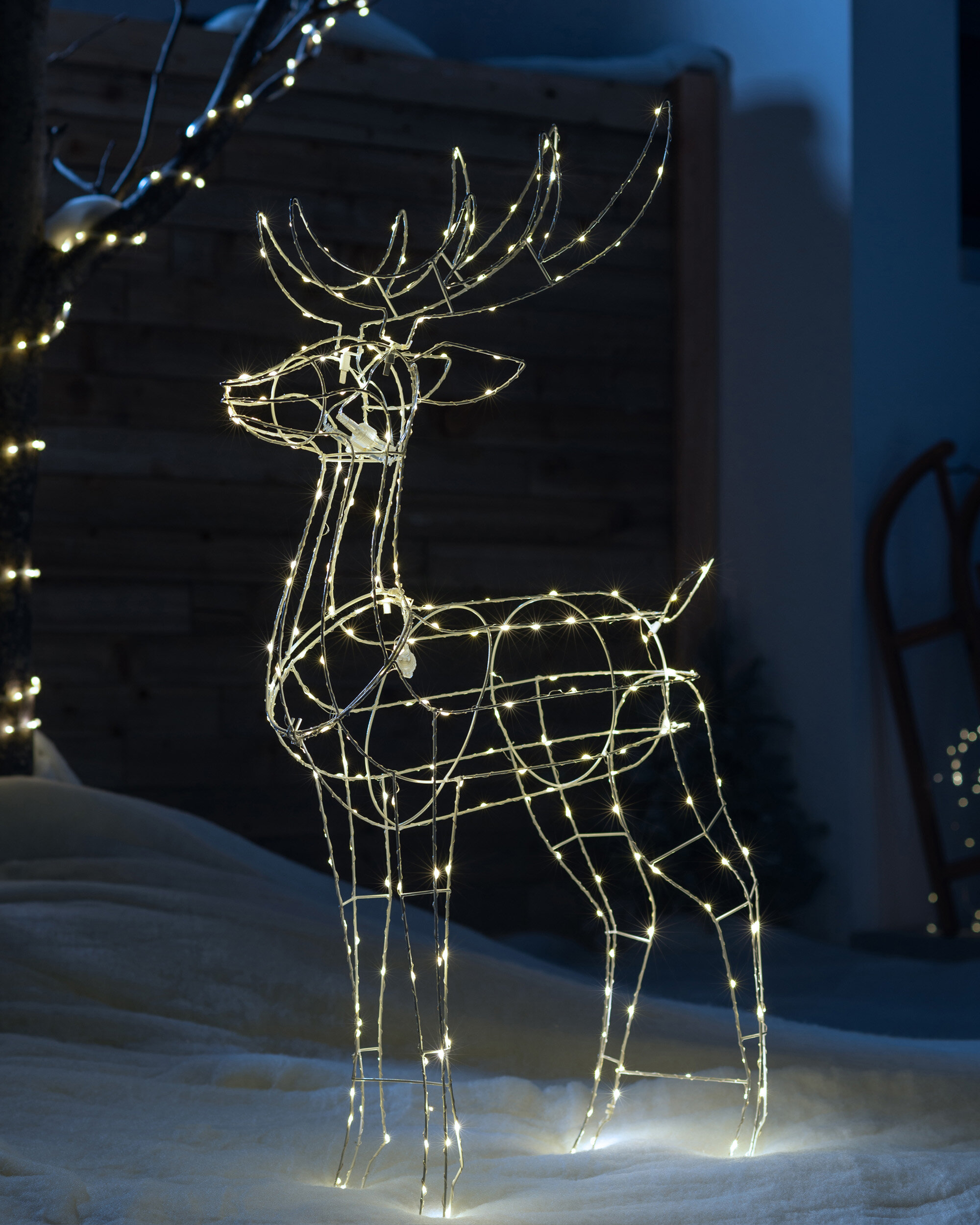 led standing reindeer