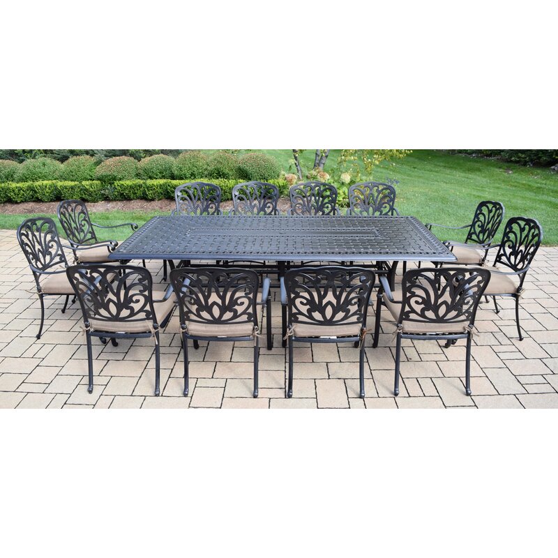 Darby Home Co Bosch 13 Piece Dining Set With Cushions Wayfair