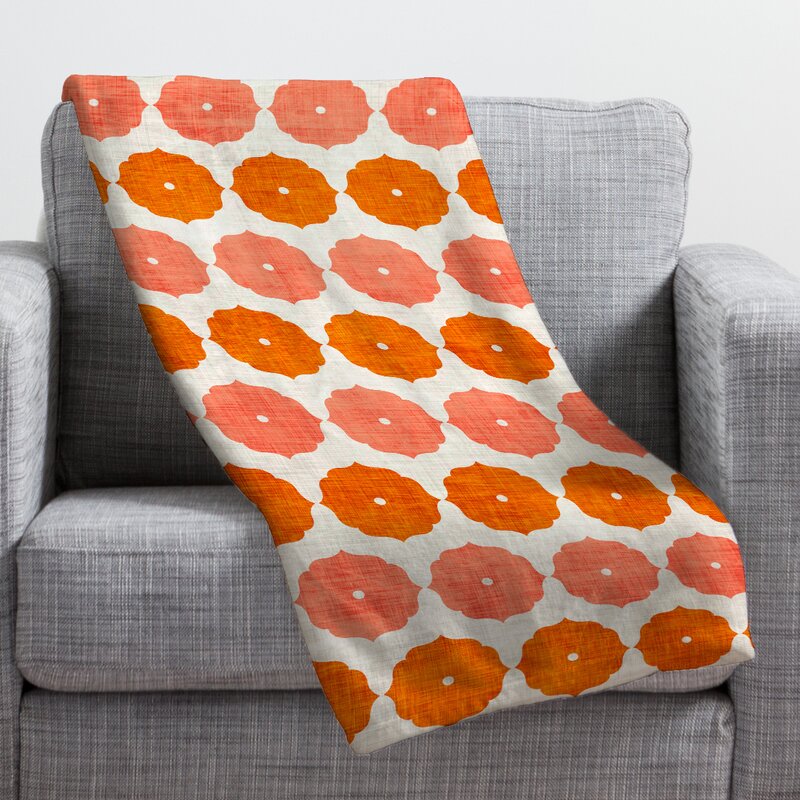 orange fleece blanket