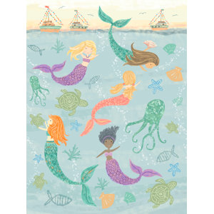 Britt Mermaids Under the Sea by Tina O'Neill Finn Wall Stickers