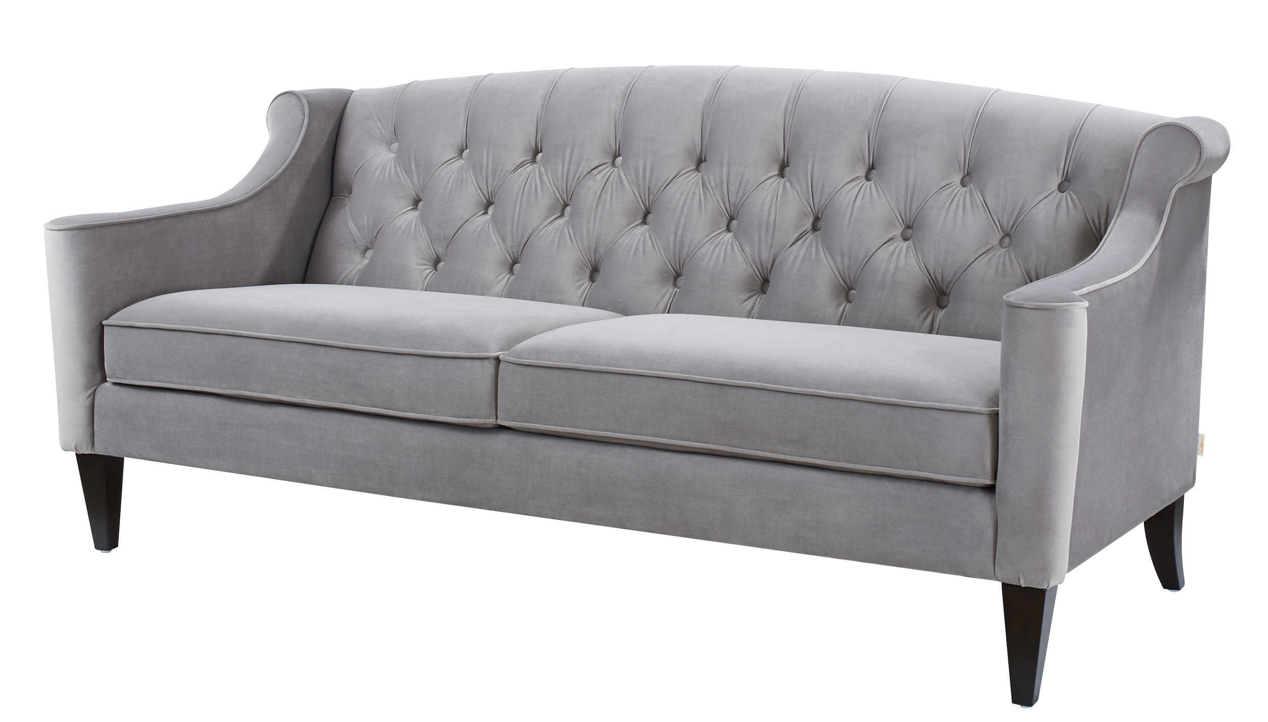 Willa Arlo Interiors Pamelia Velvet 34 Recessed Arm Sofa Willa Arlo Interiors Pamelia Velvet 34