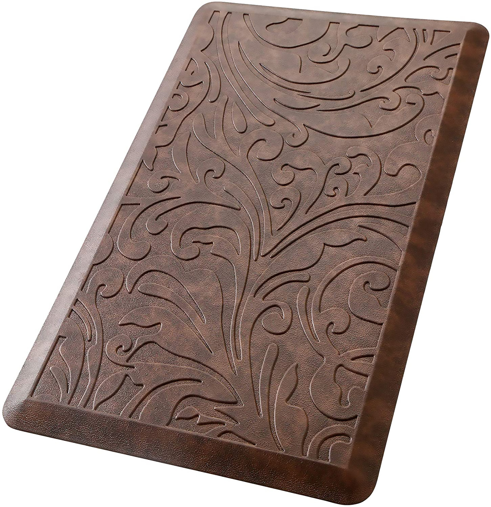 Red Barrel Studio Kitchen Mat Cushioned Anti Fatigue Floor Mat Waterproof Non Slip Standing Mat Ergonomic Comfort Floor Mat Rug For Home Office Sink Laundry Desk 17 3 W X 28 L Brown Wayfair