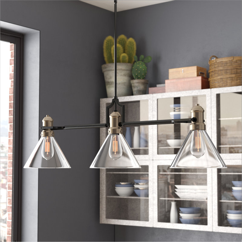 Williston Forge Luminaire suspendu linéaire pour îlot de ...