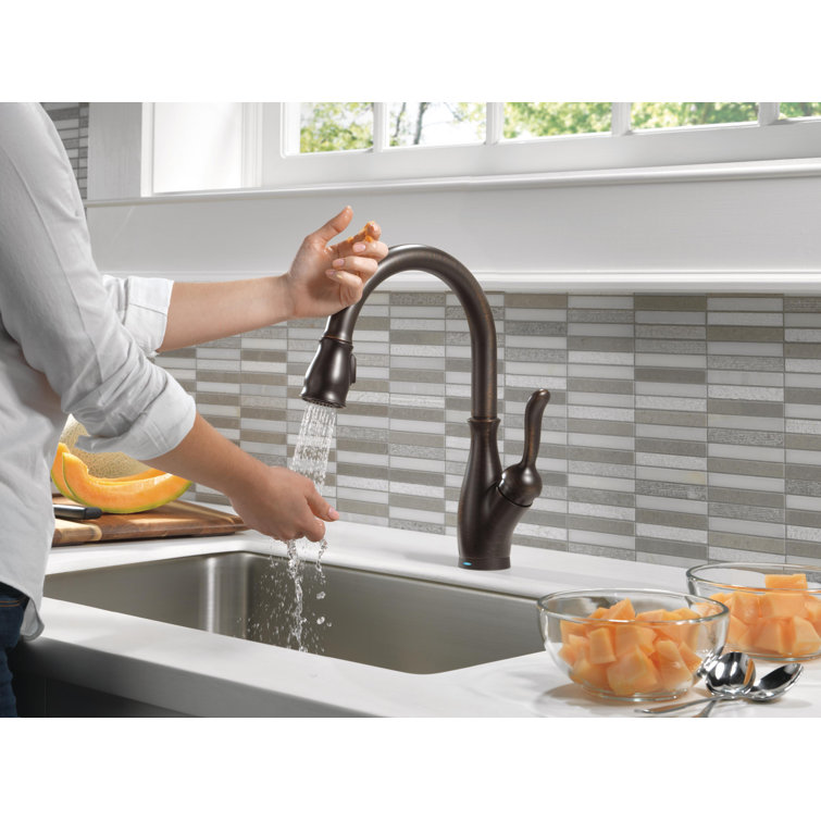 Leland Pull Down Touch Single Handle Kitchen Faucet with Touch2O® Technology