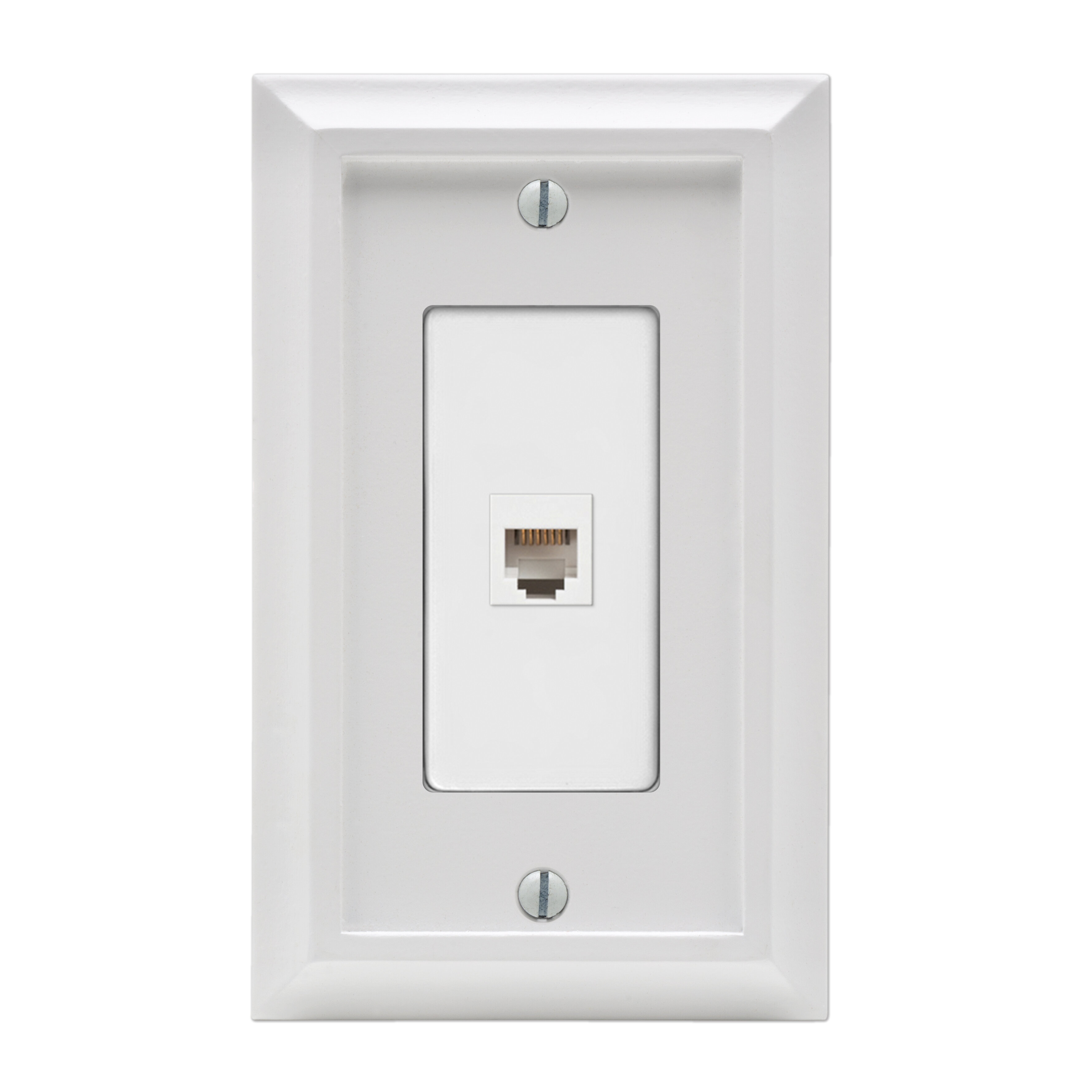 Amertac Deerfield 1 Gang Phone Jack Wall Plate Wayfair