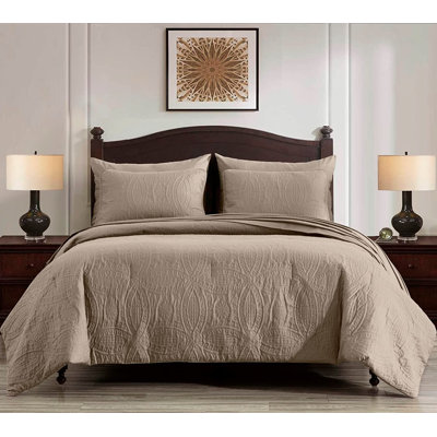 Liam Microfiber 7 Piece Bed in a Bag Comforter Set color green 