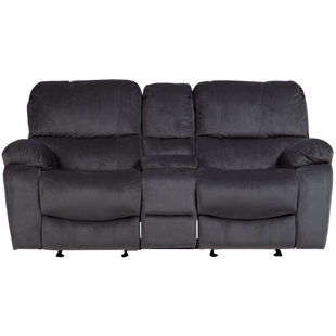 Gracehill Upholstered Reclining Loveseat by Three Posts Wonderful