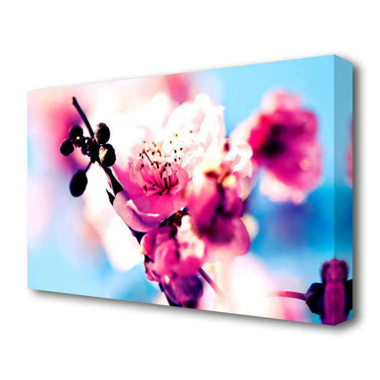 East Urban Home Beautiful Cherry Blossom Flowers Canvas Print Wall Art Wayfair Co Uk