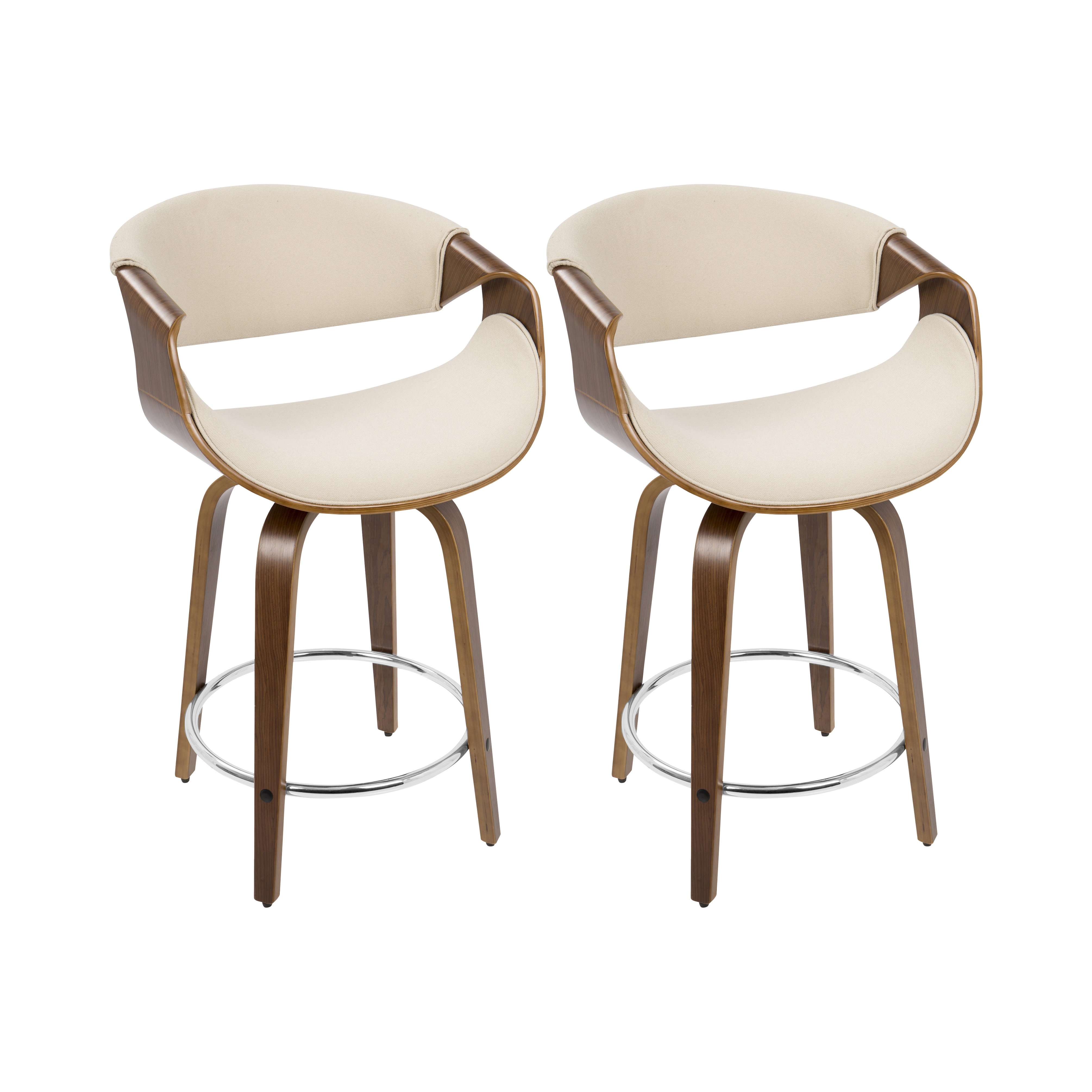Foundstone™ Bombay Swivel Counter & Bar Stool & Reviews Wayfair
