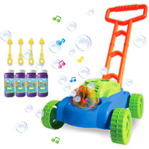 BEYYON Bubble Lawn Mower Birthday Gifts for Boys Girls 2-6 Years Old Automatic Bubble Blower Machine with Music for Toddlers Outdoor Push Toys 