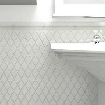 Elitetile Karra Carrara 6 X 0 75 Matte Ceramic Quarter Round Tile Trim In White Gray Wayfair