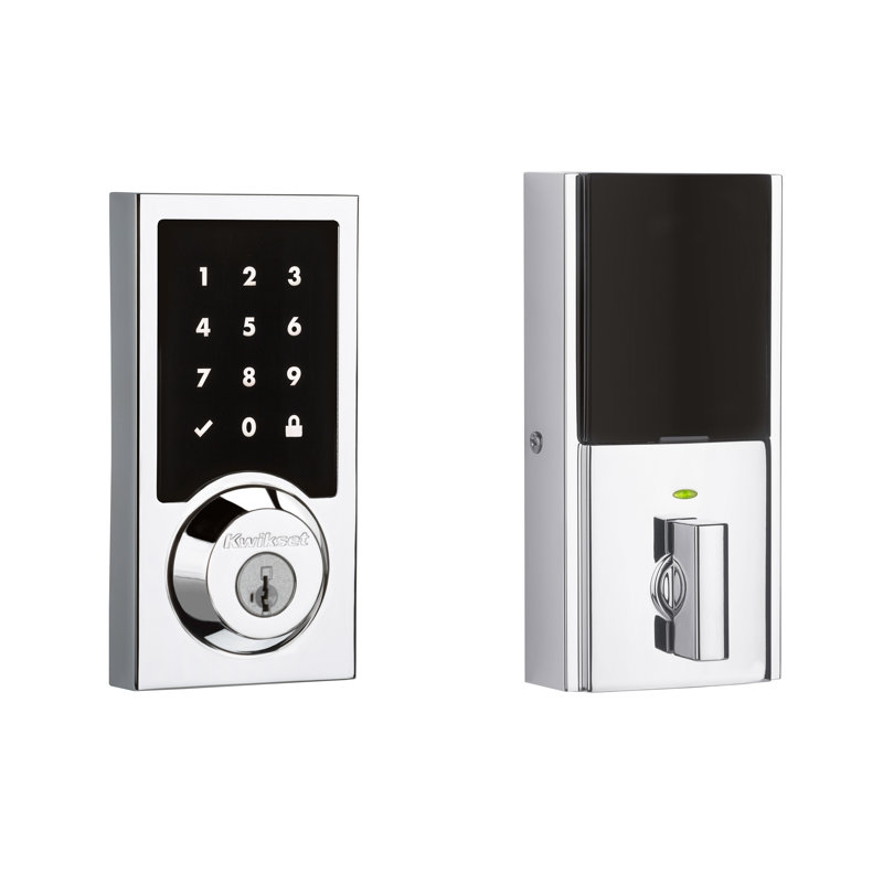 Kwikset 916 Touchscreen Contemporary Electronic Deadbolt Featuring
