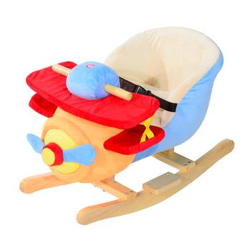 wooden airplane rocker