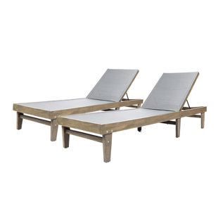 Dereham Outdoor Reclining Chaise Lounge Set Of 2 Dereham Outdoor Reclining Chaise Lounge Set Of 2