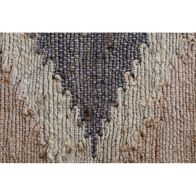Beaverton Geometric Handmade Flatweave Jute Sisal Brown Gray Area