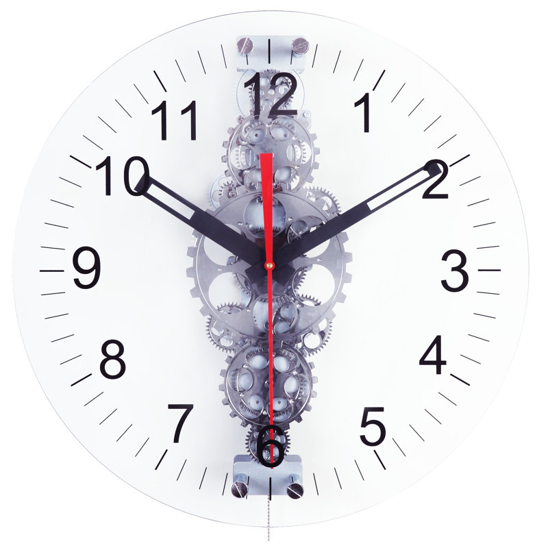 Maples Clock Oversized 24 Moving Gear Wall Reviews Wayfair Oversized 24 Moving Gear Wall Clock