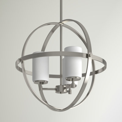 Evenson 3 - Light Shaded Globe Chandelier