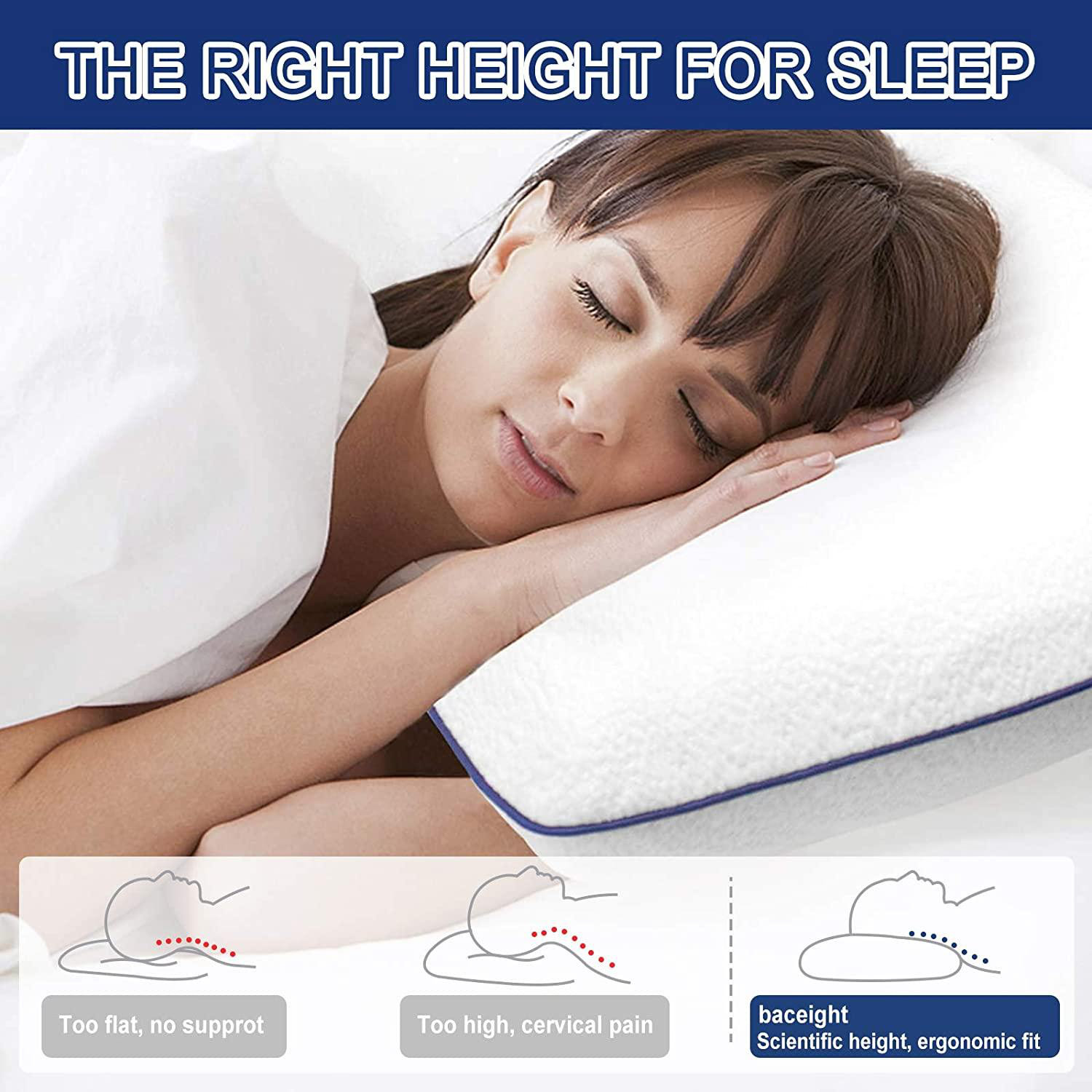 memory foam pillow too high