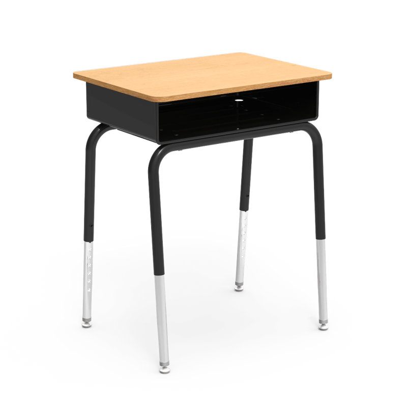 Virco 785mbb 785 Series Open Front Student Desk With Adjustable Heightv Legs Metal Book Box And Laminate Topv Wayfair