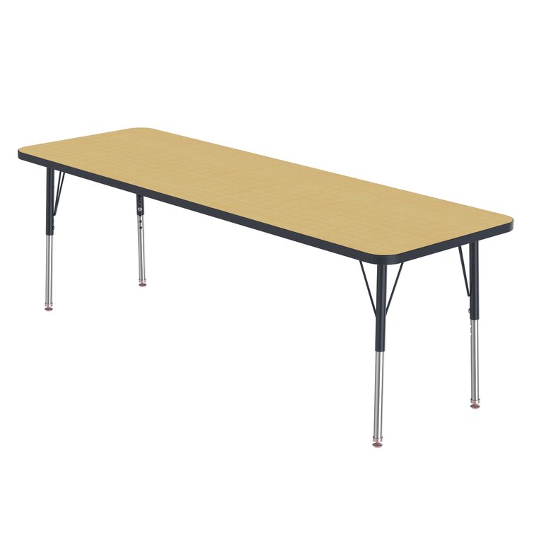 24 x 36 Marco Group MG Series School Table Dry Erase-top/Black-Edge/Black-Leg