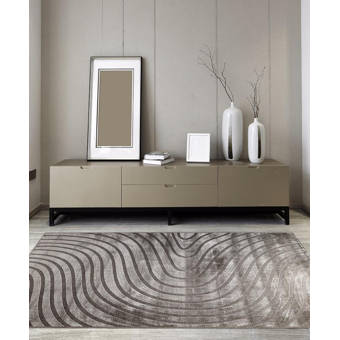 Ivy Bronx Dossantos Abstract Gray Cobalt Blue Turquoise Indoor Outdoor Area Rug Reviews Wayfair