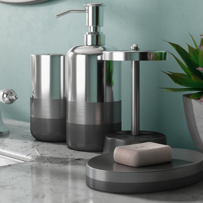 Wrought Studio Quirion 4 Piece Bathroom Accessory Set Reviews Quirion 4 Piece Bathroom Accessory Set